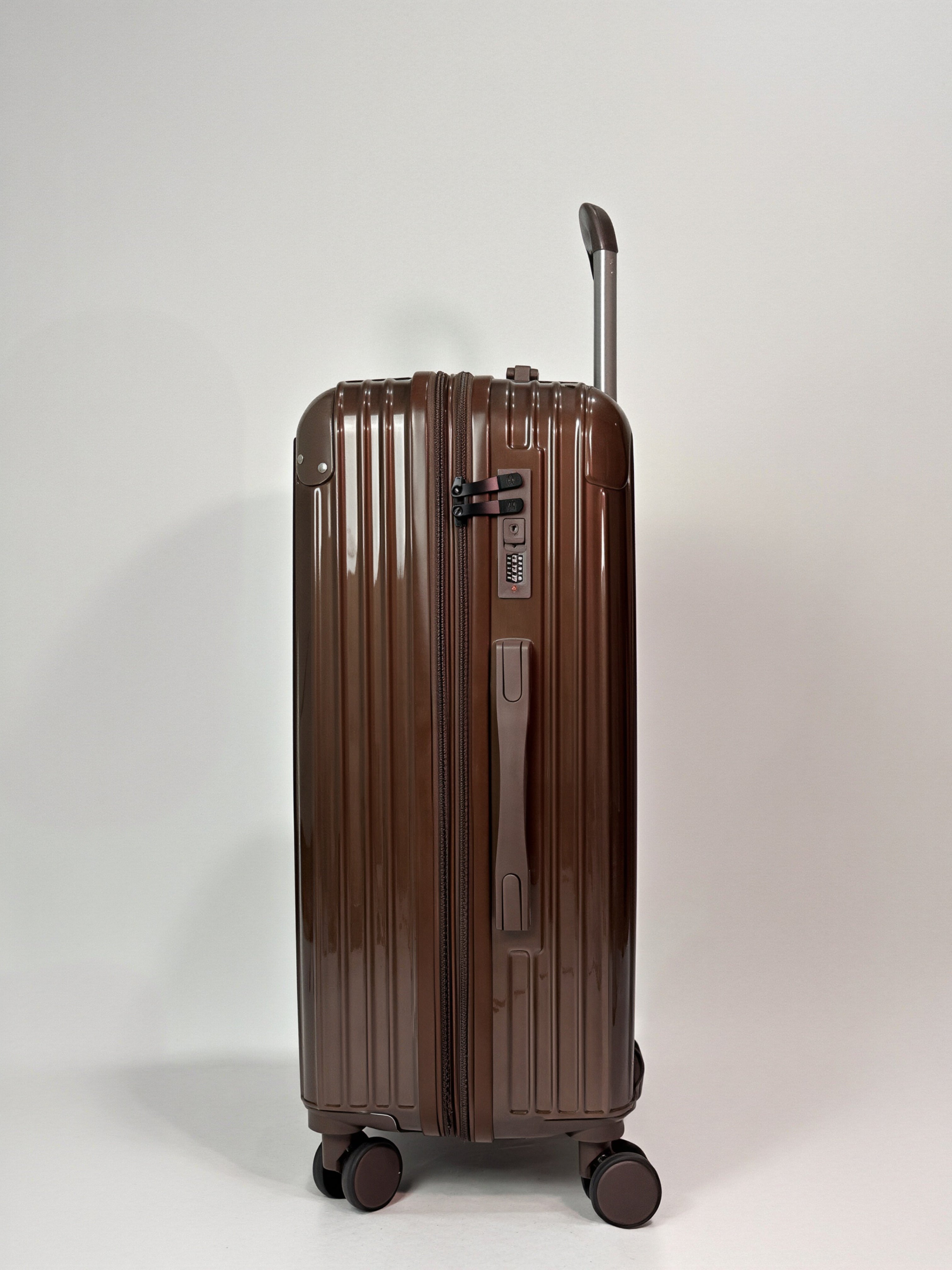 Mala De Viagem Média 23 Kg Policarbonato + Abs Com Expansor Unika Coffee