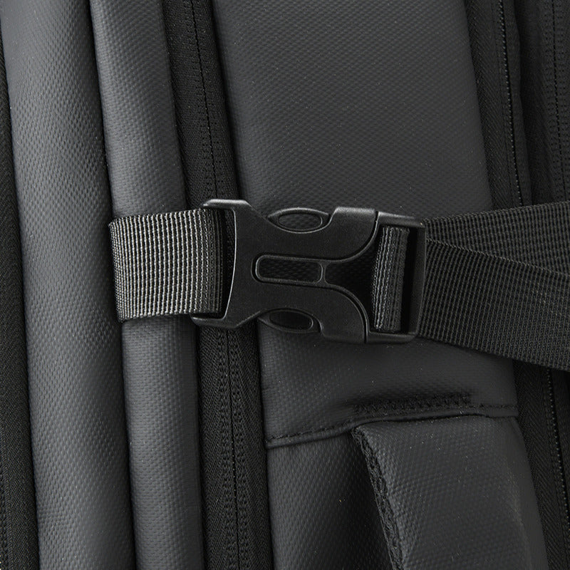 Mochila Grande Pasta 2 em 1 Expansiva Com Entrada USB UrbanX Cinza