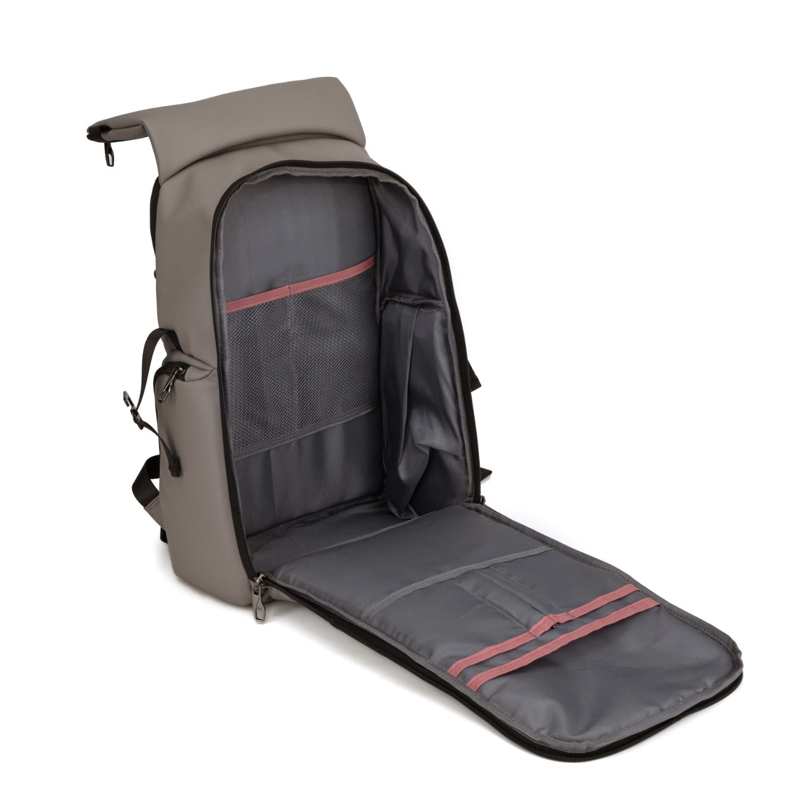 Mochila Executiva Com divisória Para Notebook Com entrada Usb Cannes Bege
