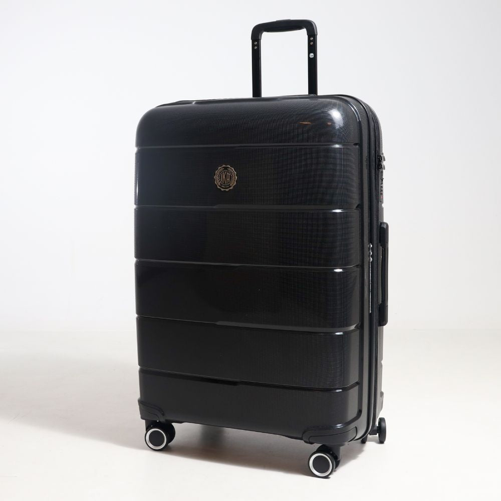 Mala de Viagem Grande 32 Kg Polipropileno Com expansor Sammy Preta