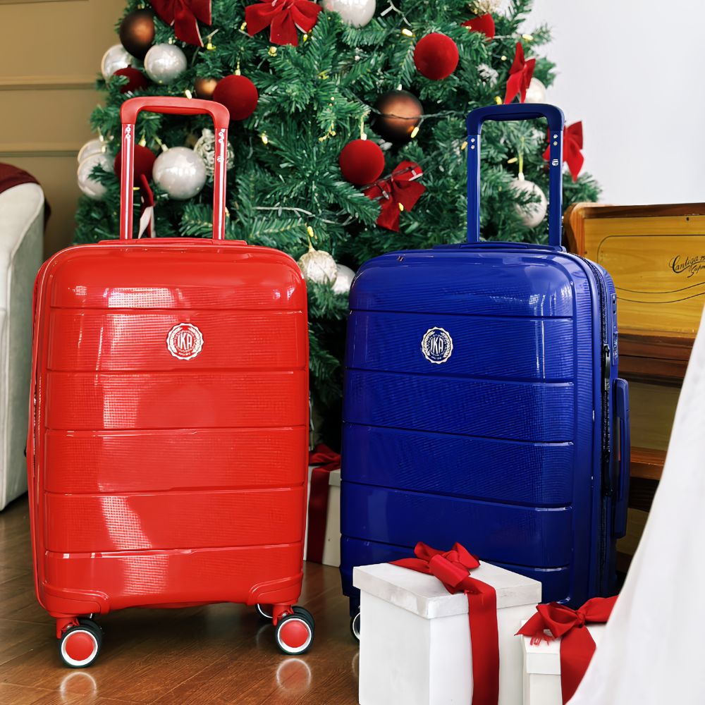 Kit malas de viagem Media Sammy vermelha e azul