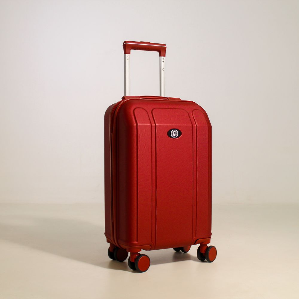 Red Continental Carry-On Suitcase
