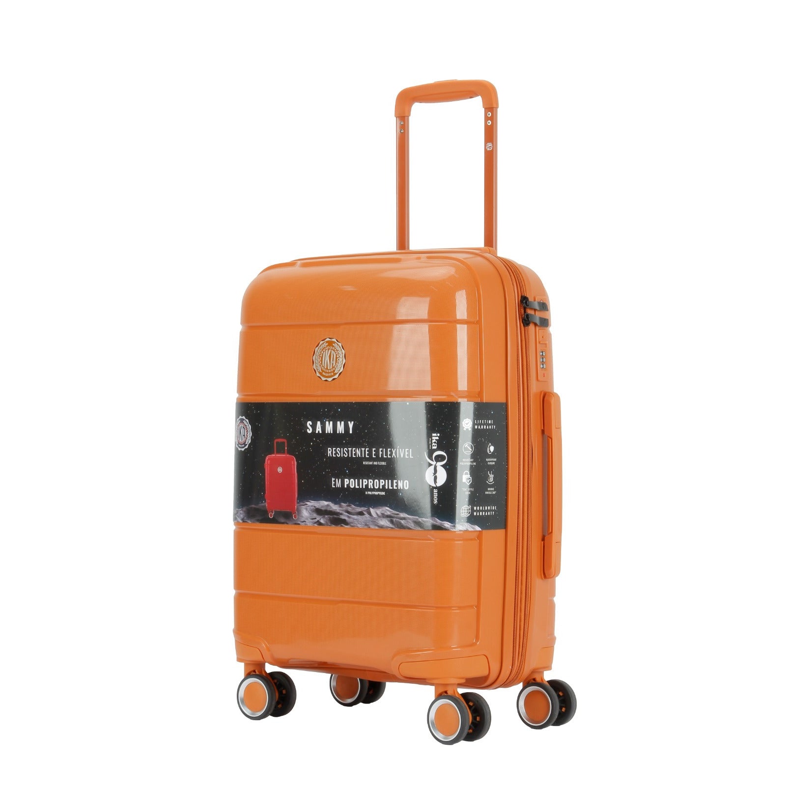 Medium Orange Sammy Suitcase