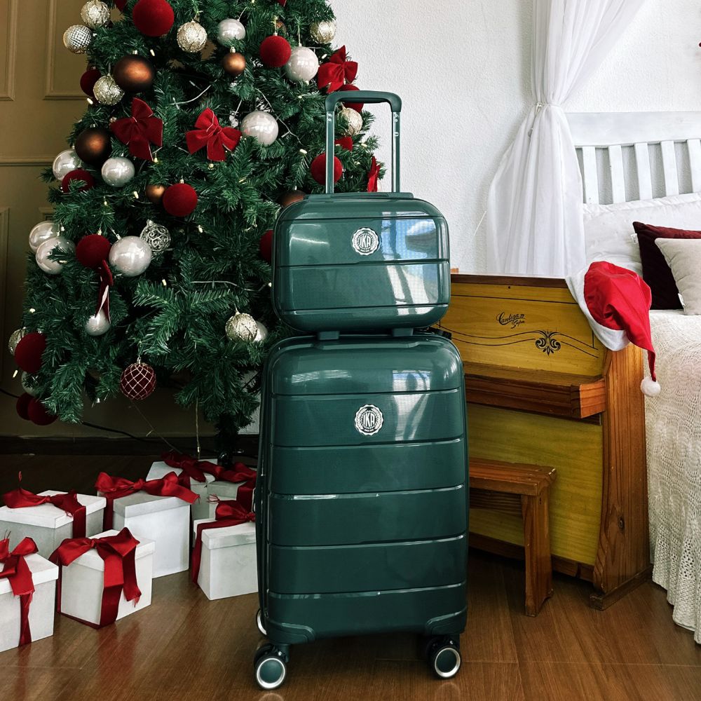 Conjunto Mala de Bordo Com Fraqueira Sammy Verde