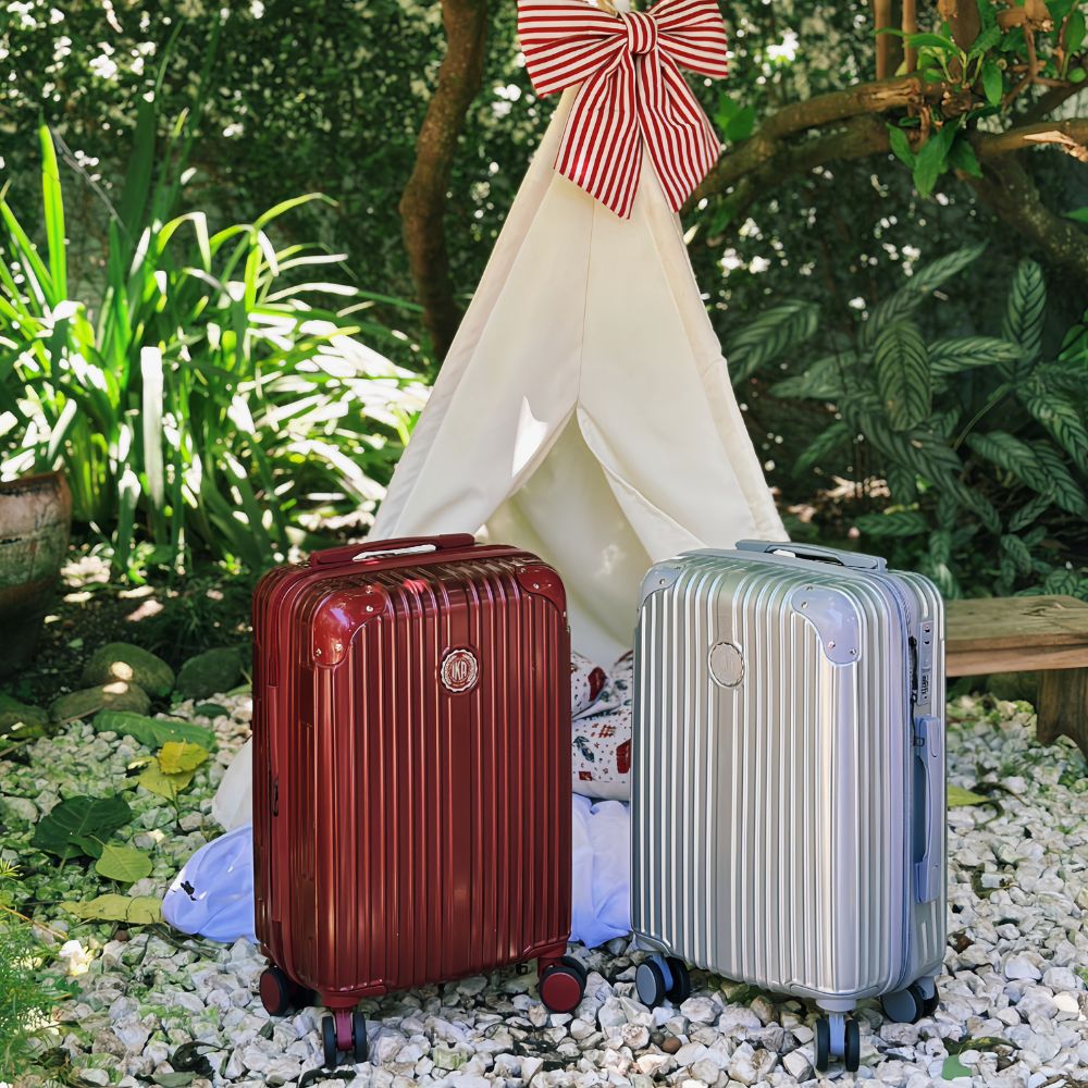 Kit malas de bordo Unika cinza e vinho