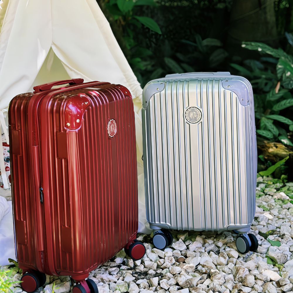 Kit malas de bordo Unika cinza e vinho