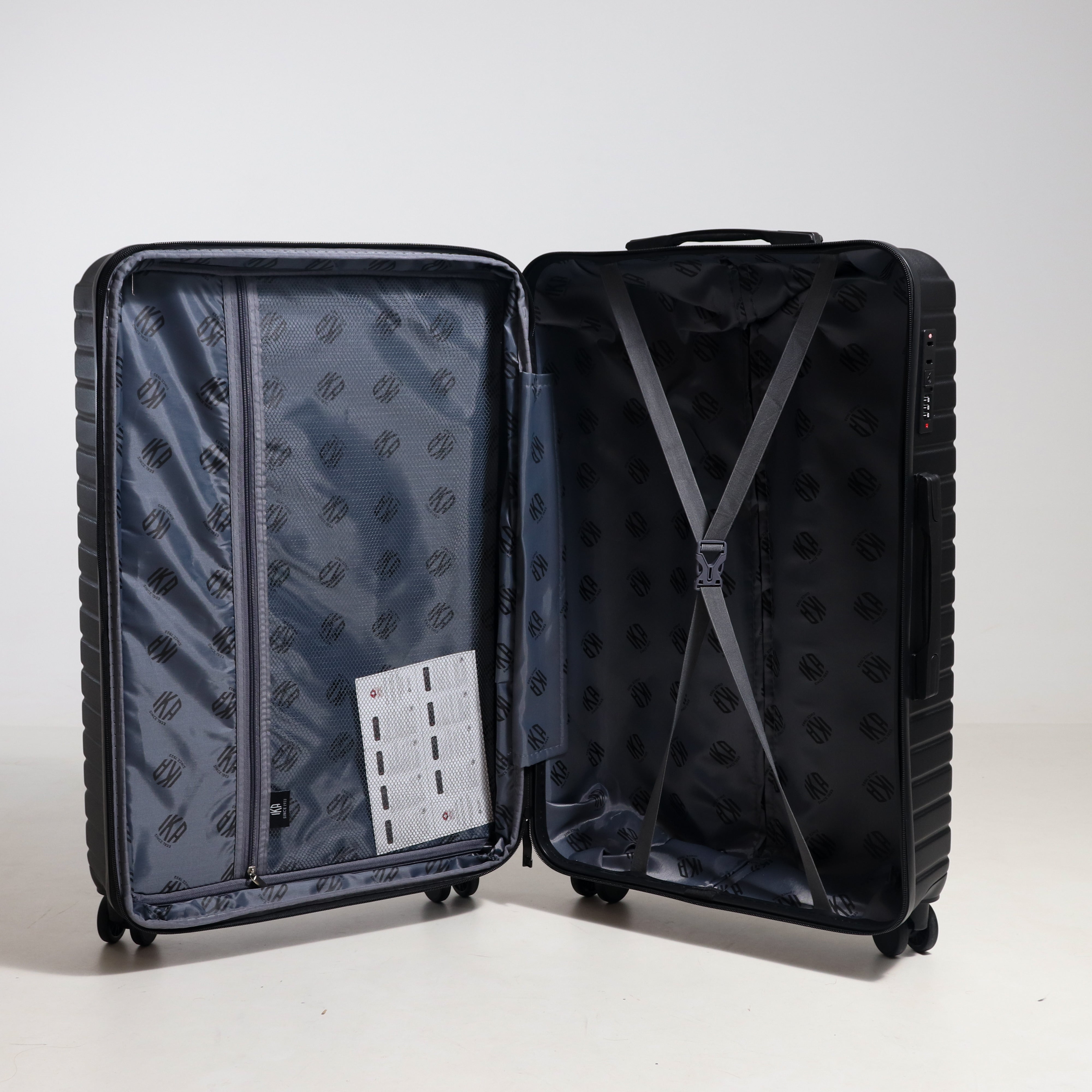 Black Cross Carry-On Suitcase