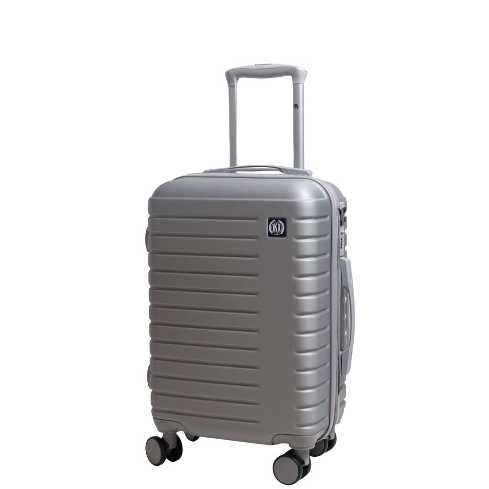 Gray Cross Carry-On Suitcase