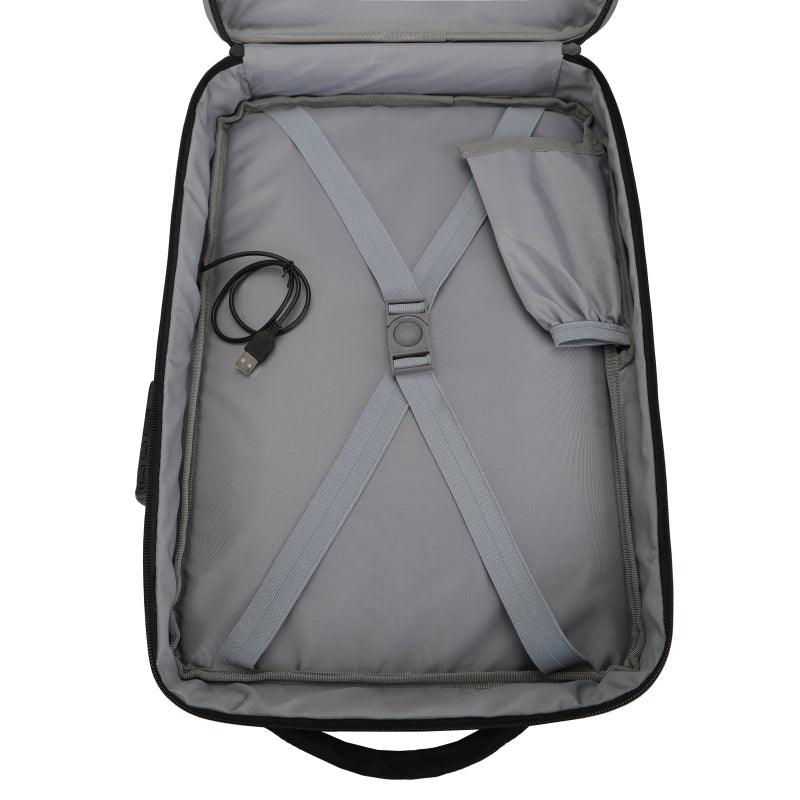 Mochila Antifurto Com Entrada Usb Griff Prata