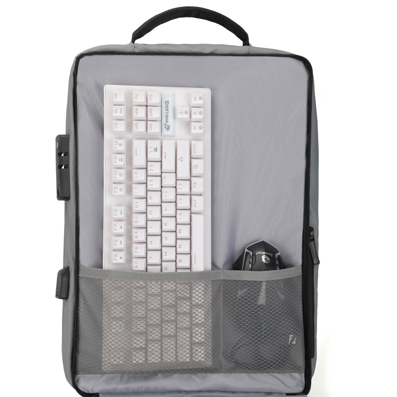 Mochila Antifurto Com Entrada Usb Griff Prata