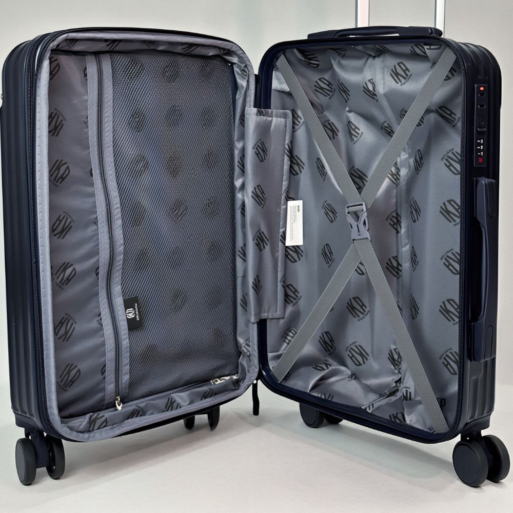 Mala De viagem Pequena De Bordo 10 kg Policarbonato + Abs Unika Azul
