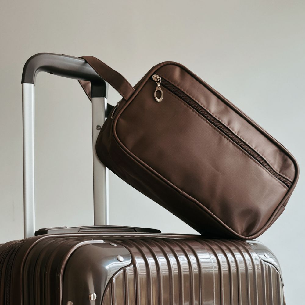 Bolsa Necessaire Marrom