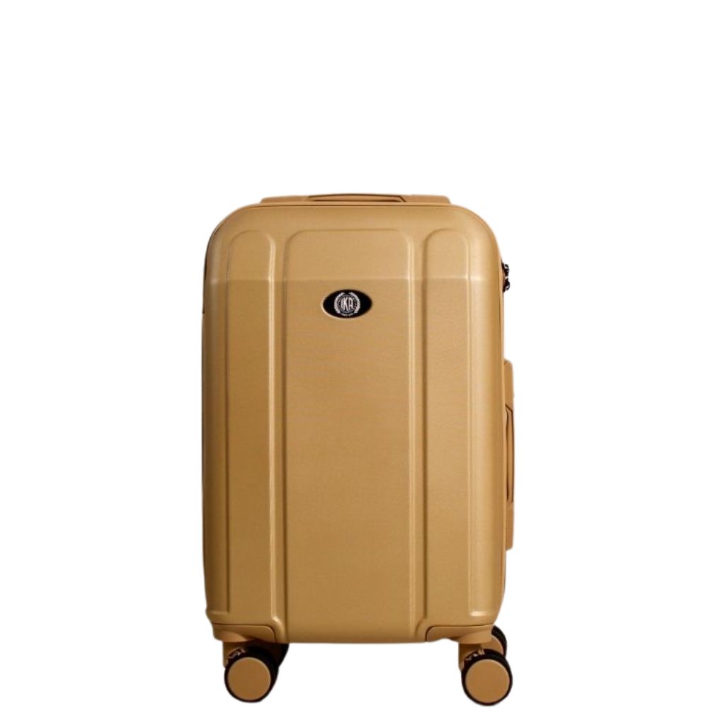 Mala De Viagem Pequena De Bordo 10 Kg ABS Continental Champagne