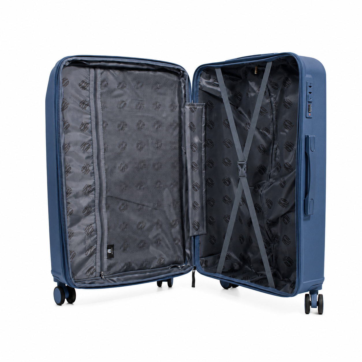 Maleta continental azul
