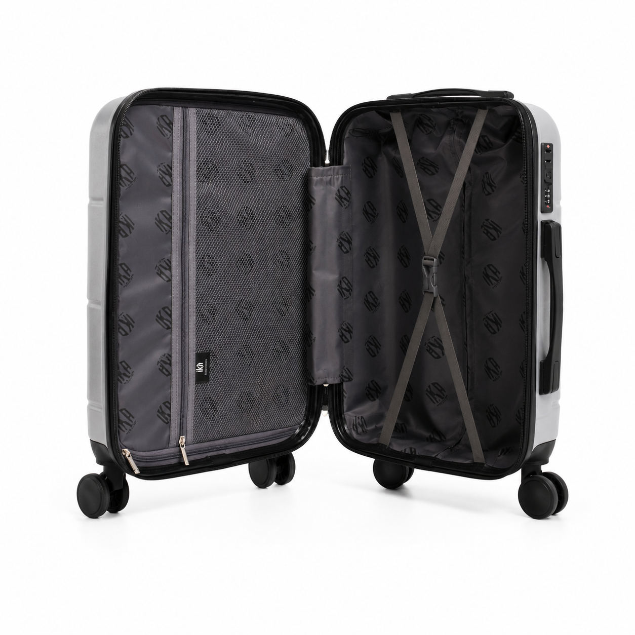 Mala De Viagem Pequena De Bordo 10 Kg ABS Equipage Cinza