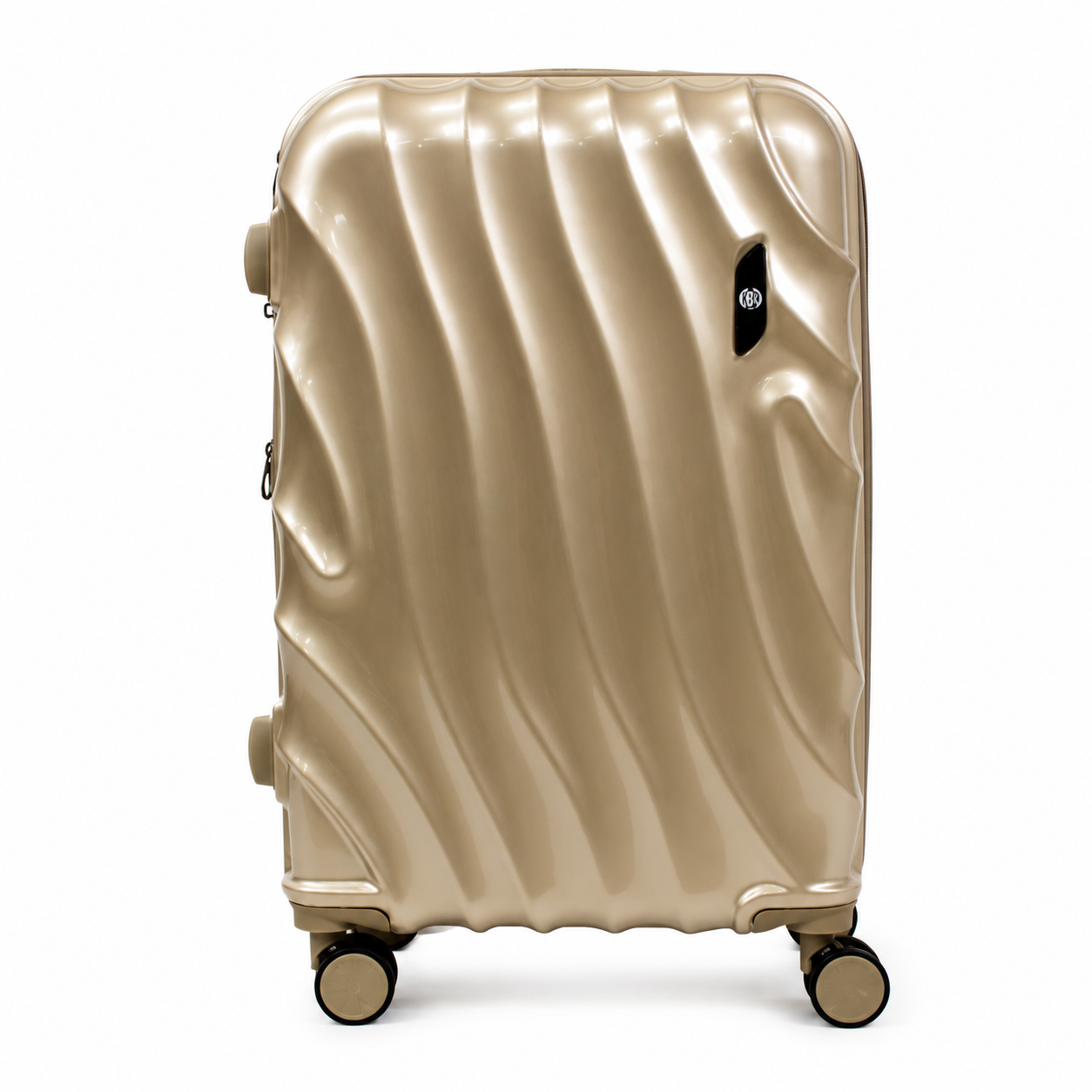 Mala De Viagem Média 23 Kg Policarbonato + Abs Com Expansor Avalon Champagne