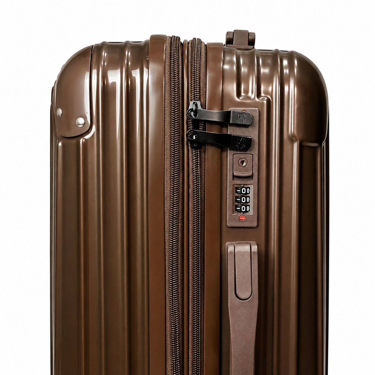 Mala De Viagem Média 23 Kg Policarbonato + Abs Com Expansor Unika Coffee