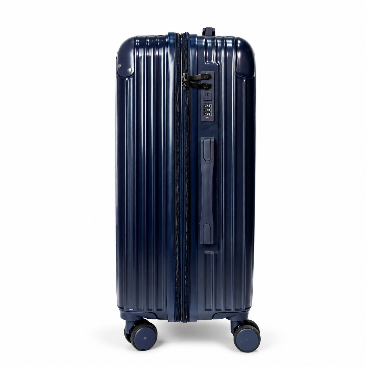 Mala De Viagem Média 23 Kg Policarbonato + Abs Com Expansor Unika Azul