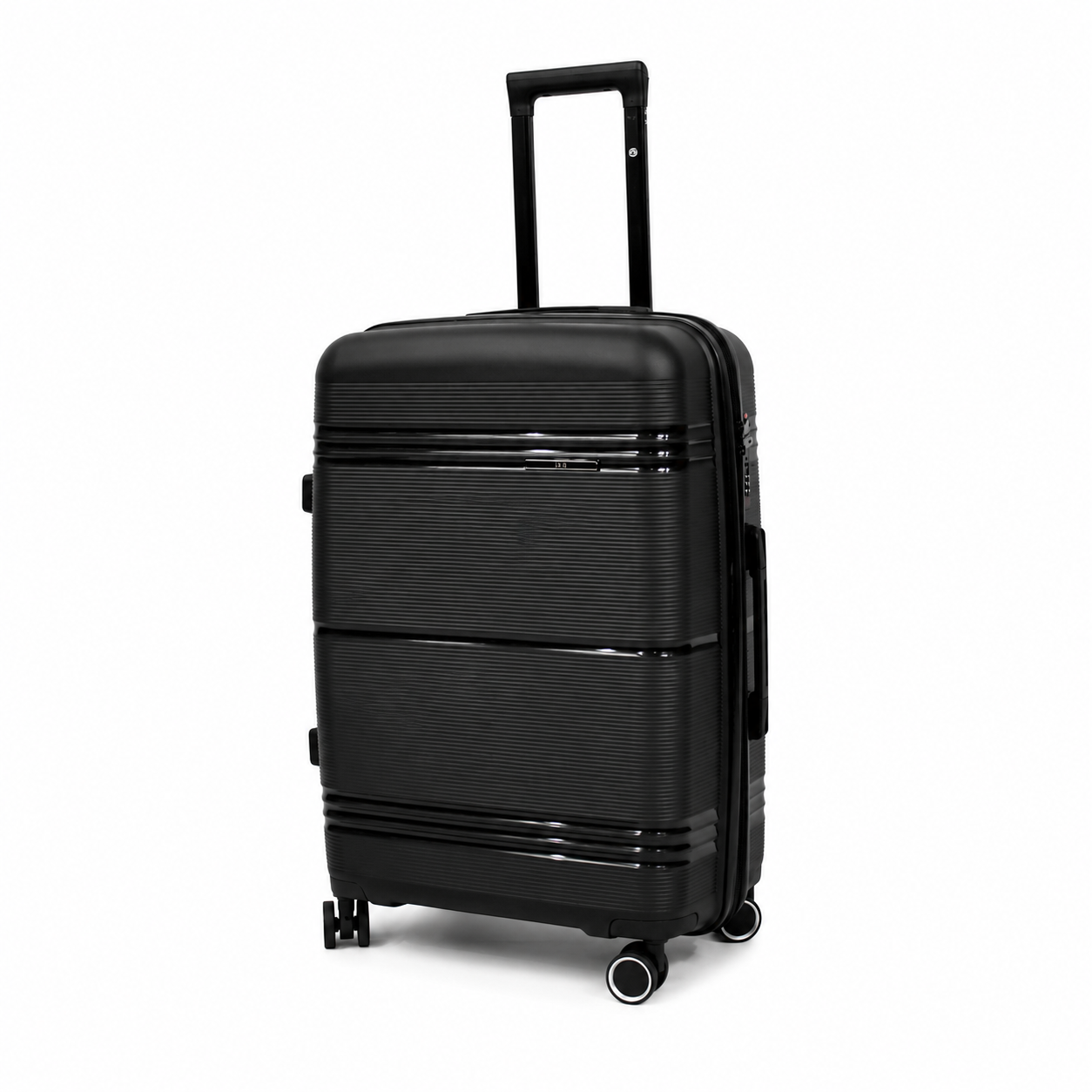 Mala De Viagem Média 23 Kg Polipropileno Com Expansor Slim Preta