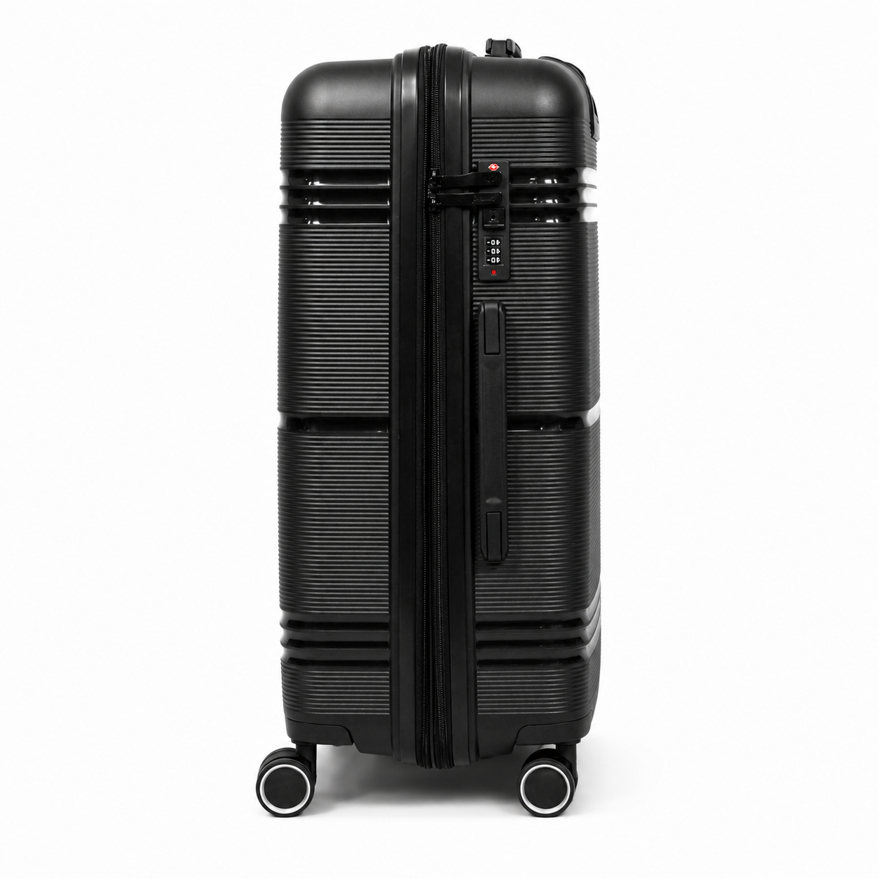 Mala De Viagem Média 23 Kg Polipropileno Com Expansor Slim Preta