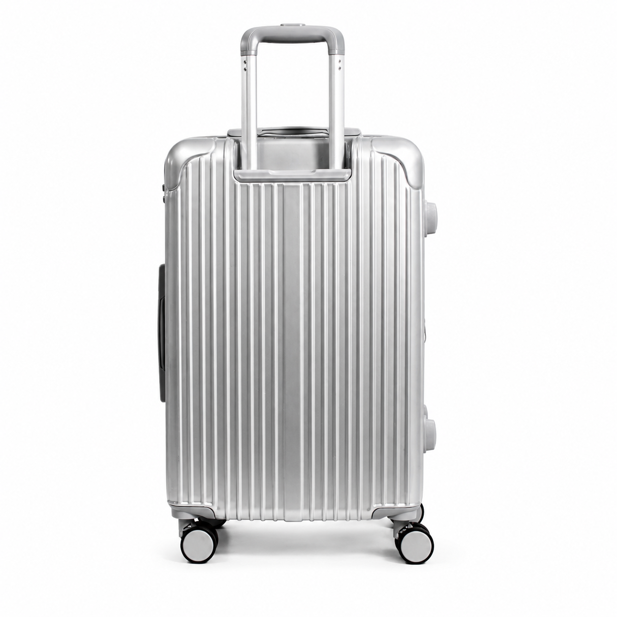 Mala De Viagem Média 23 Kg Policarbonato + Abs Com Expansor Unika Prata
