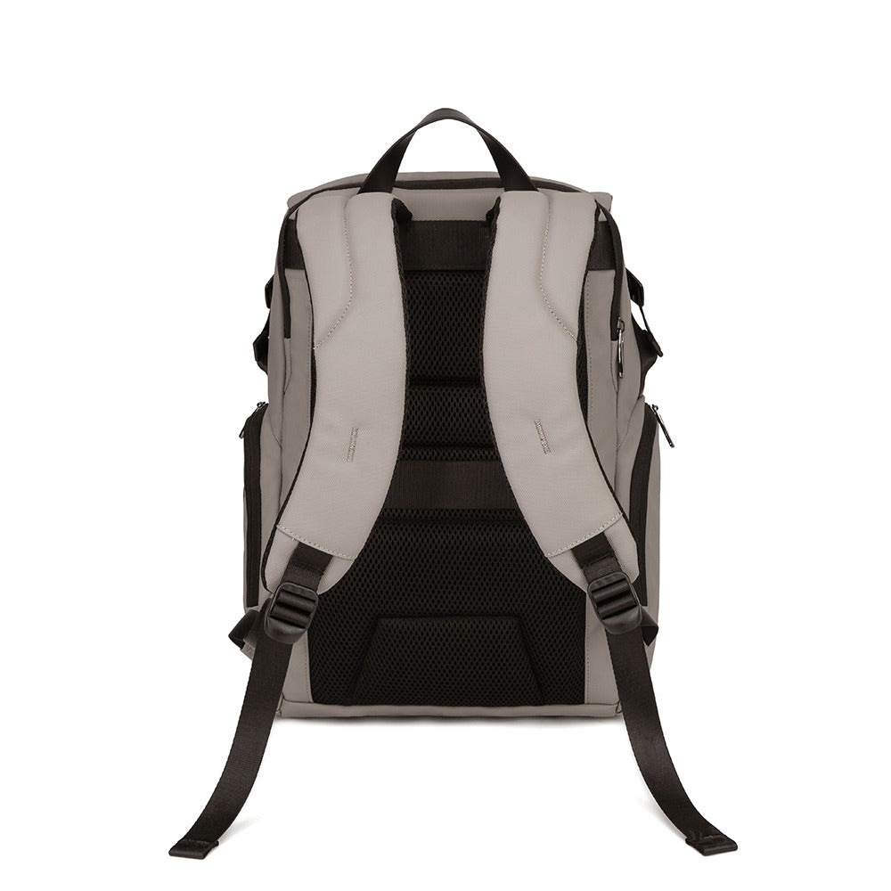 Mochila Executiva Com divisória Para Notebook Com entrada Usb Cannes Bege
