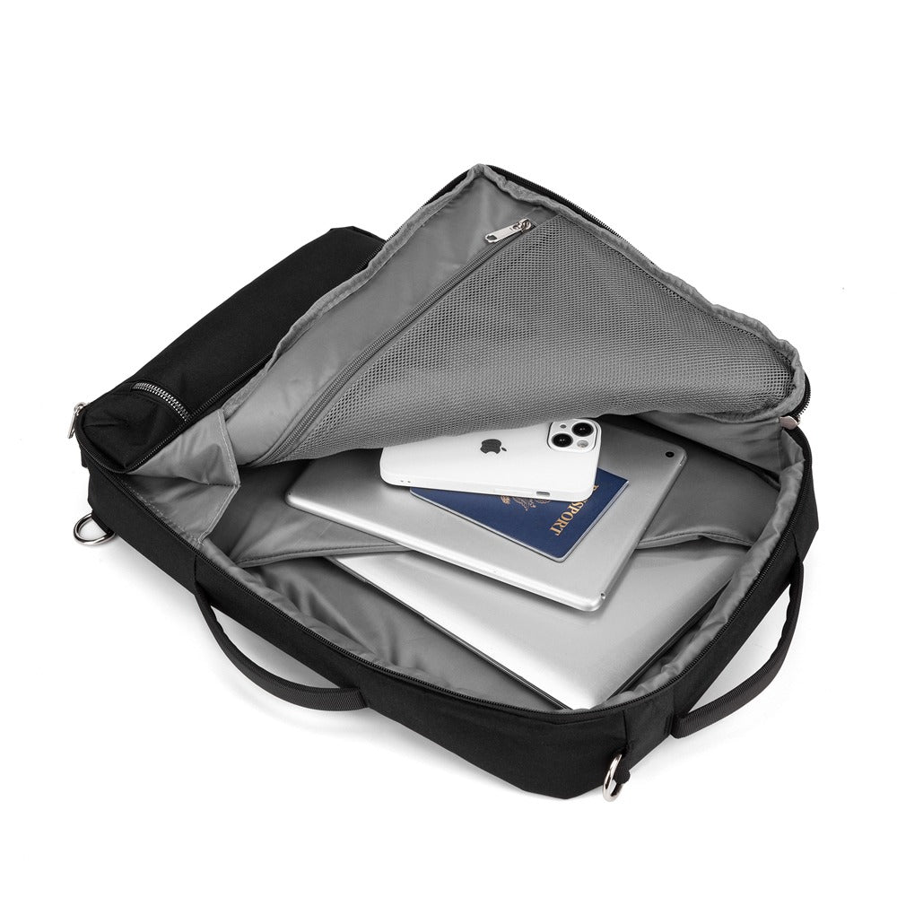 Mochila Pasta 2 em 1 Com porta Notebook Resistente 15 L Dual Preta