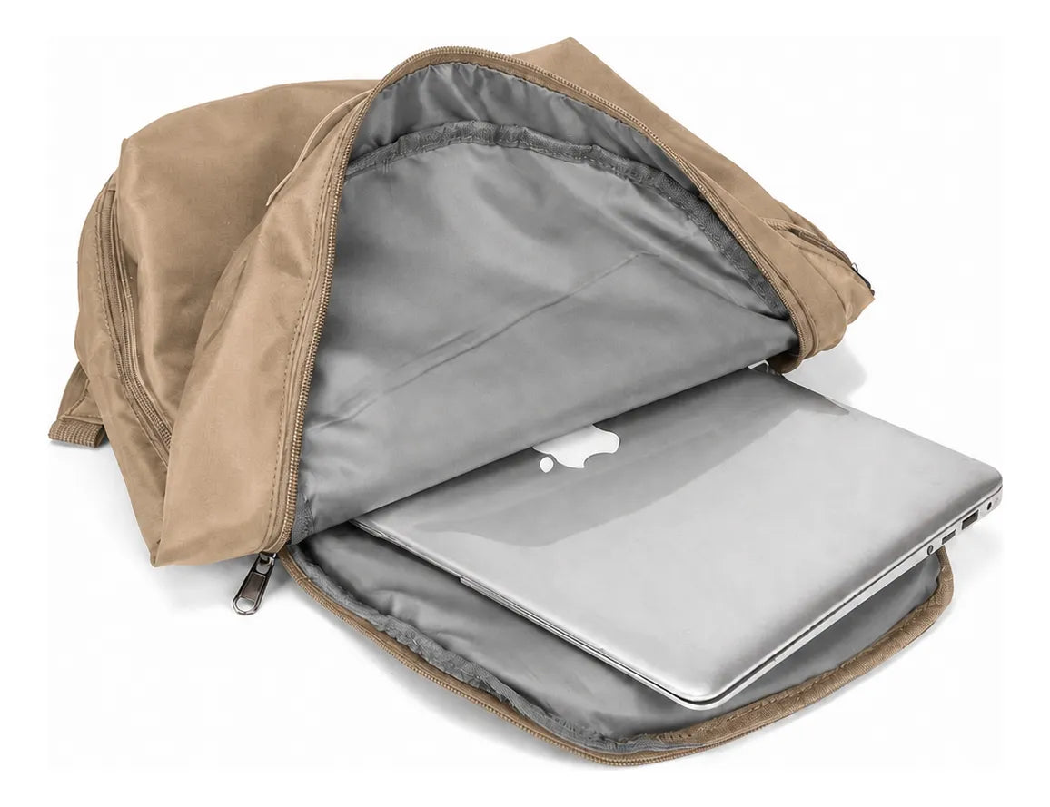 Mochila Notebook com Divisórias Internas Soul Bege