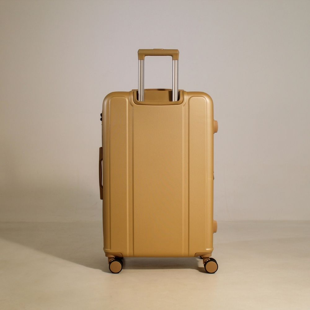 Mala De Viagem Média 23 Kg Abs Com Expansor Continental Champagne