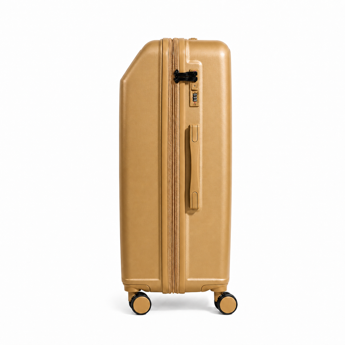 Mala De Viagem Média 23 Kg Abs Com Expansor Continental Champagne