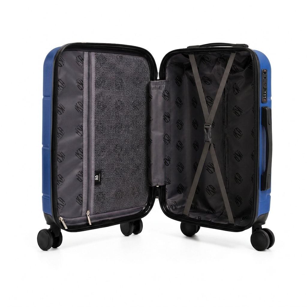 Mala De Viagem Pequena De Bordo 10 Kg ABS Venkon Azul