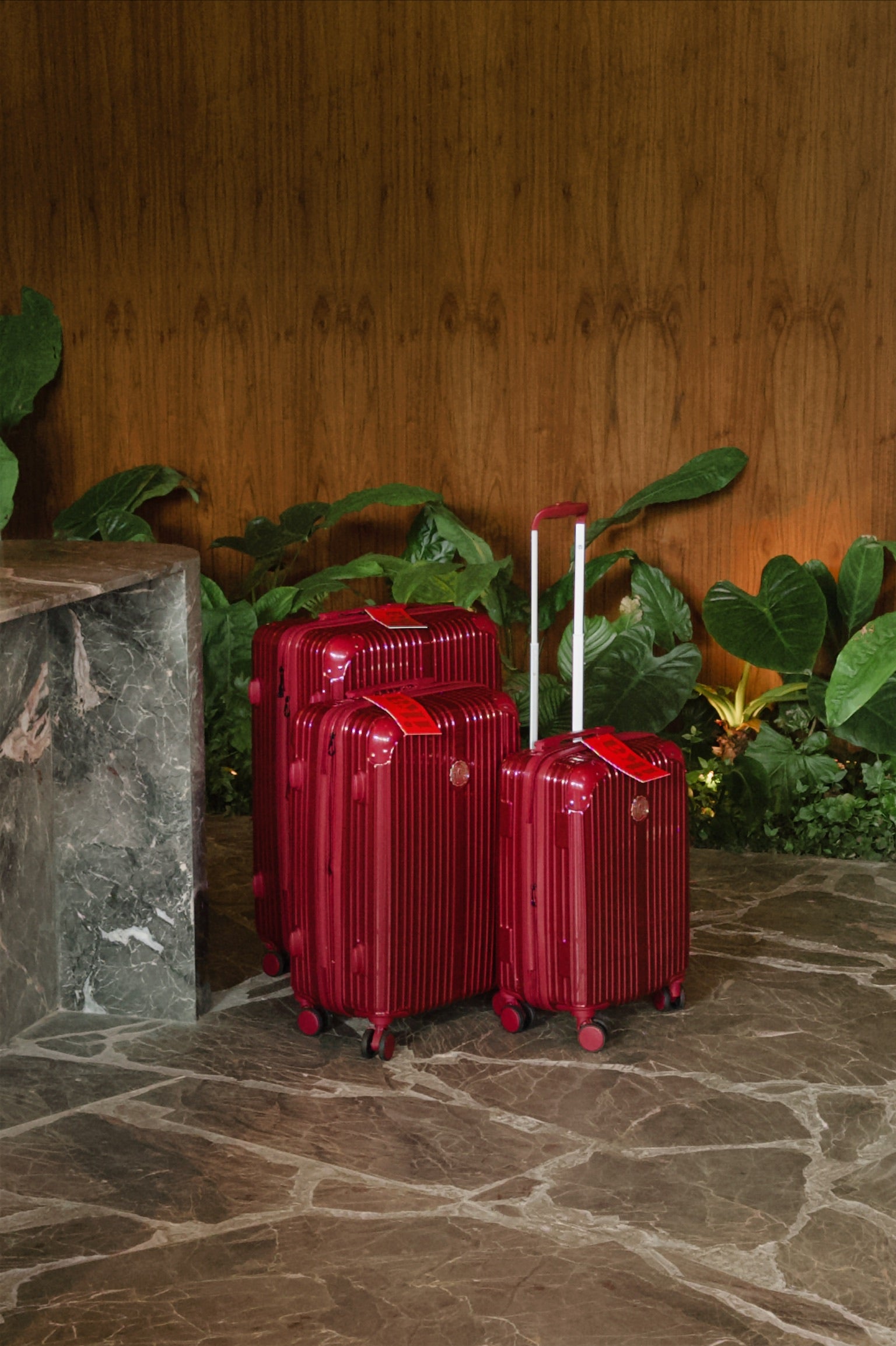 Kit Malas De Viagem Unika Vinho