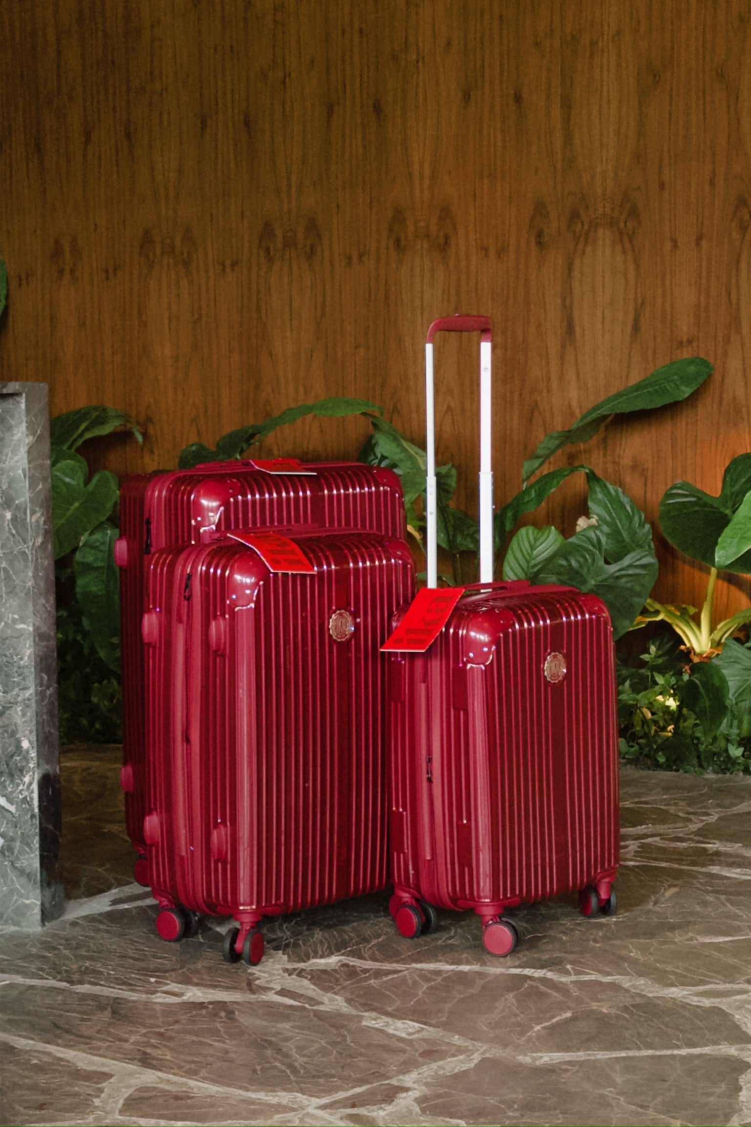 Kit Malas De Viagem Unika Vinho