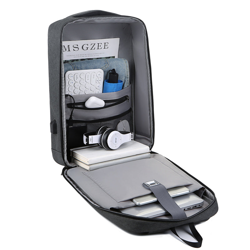 Mochila Antifurto Com Entrada Usb Peak Preta