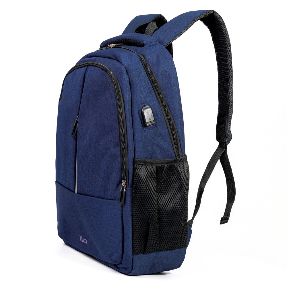 Mochila exceutiva Escolar Porta notebook 15″ Com entrada USB Atos Azul