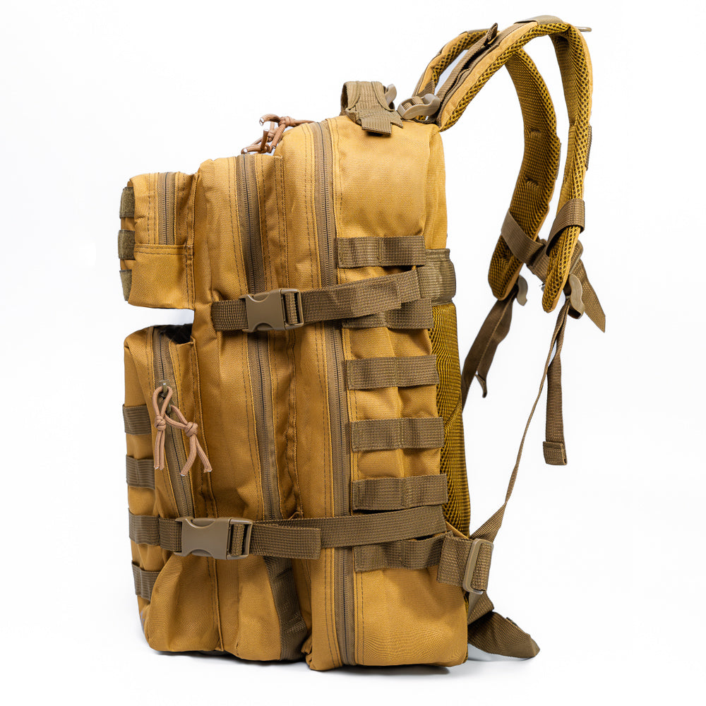 Mochila Grande Reforçada esportiva Trilha, Viagem 50L Varias divisórias Trek Khaki