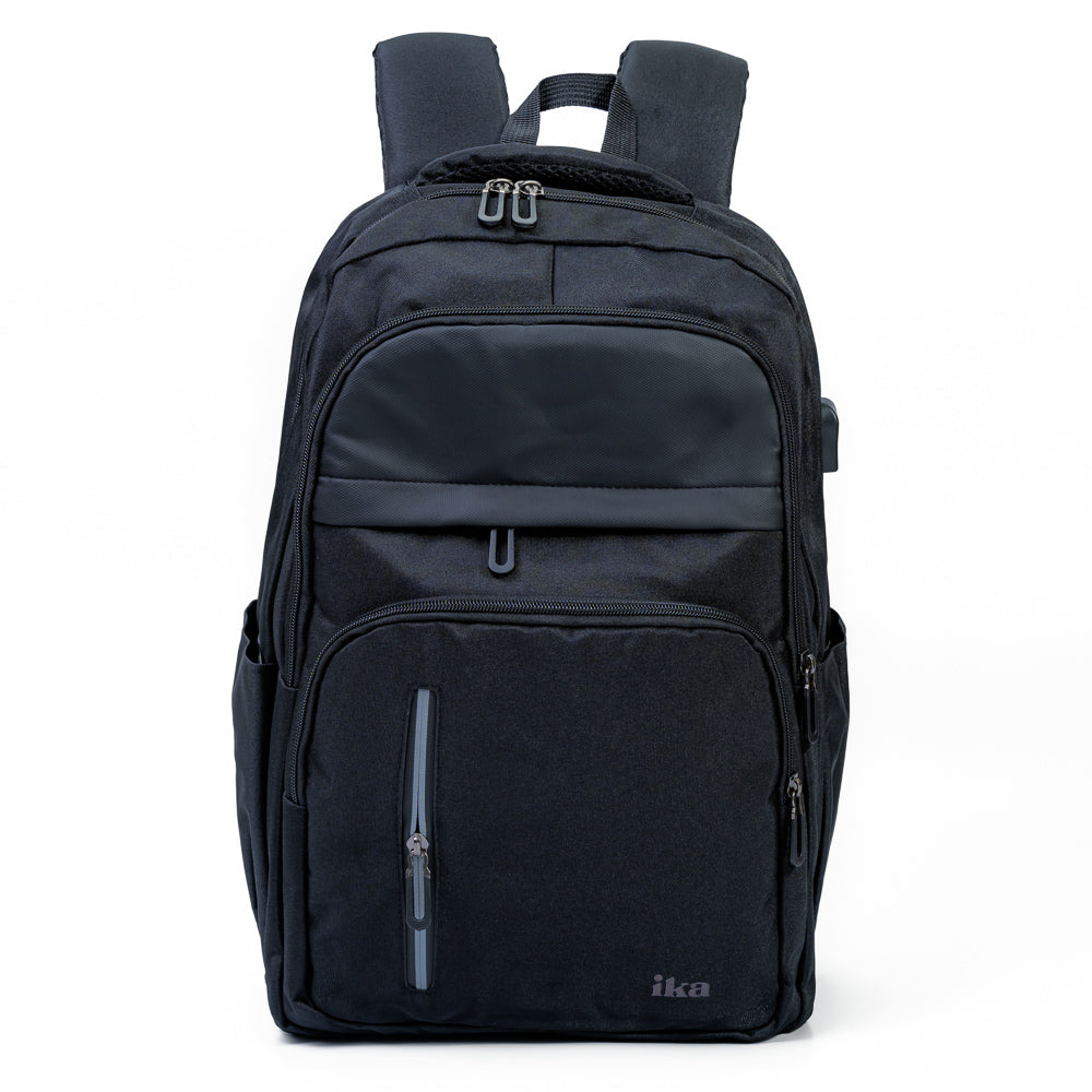 Mochila exceutiva Escolar Porta notebook 15″ Com entrada USB Pacto Preta