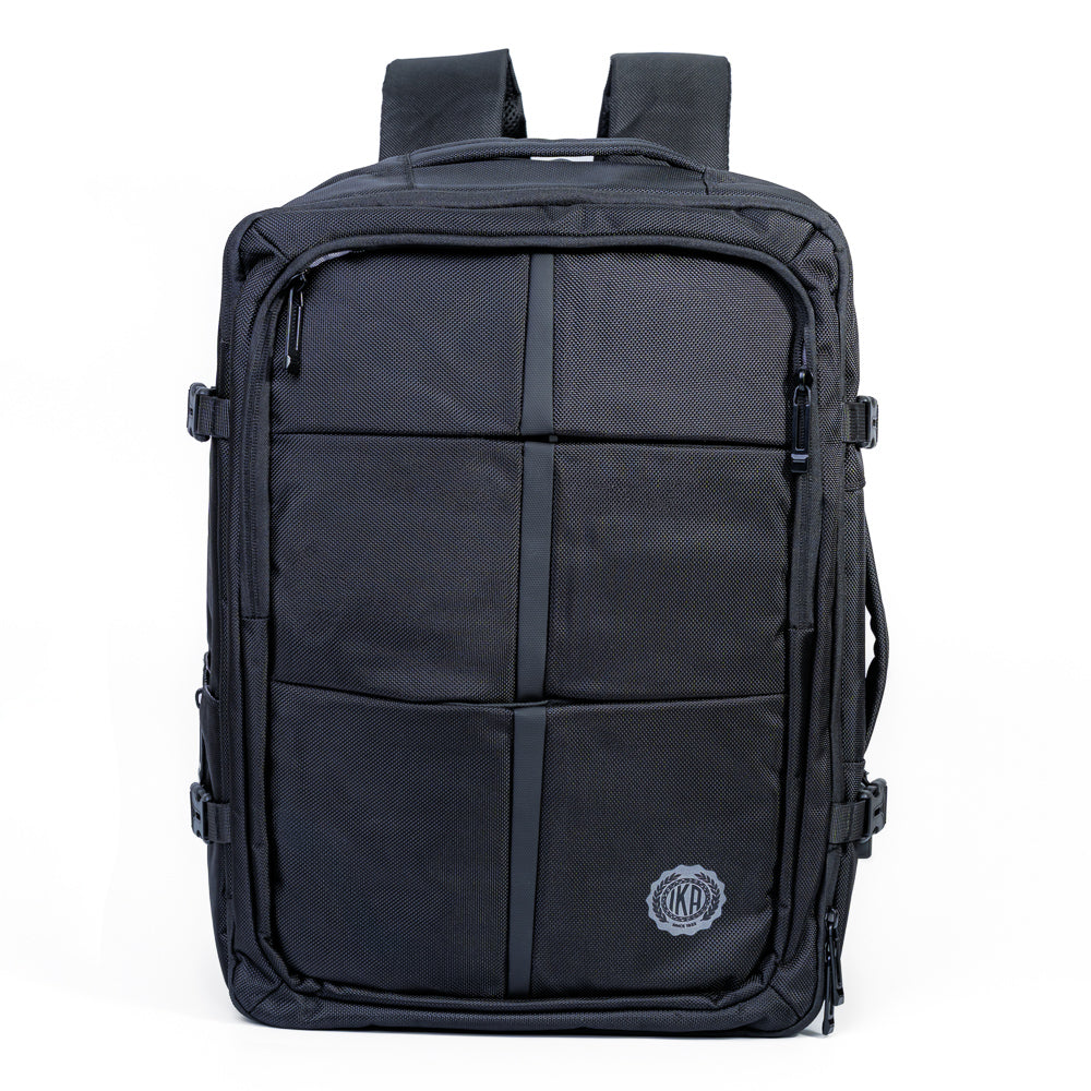 Mochila Grande Pasta 2 em 1 Expansiva Com Entrada USB UrbanX Preta