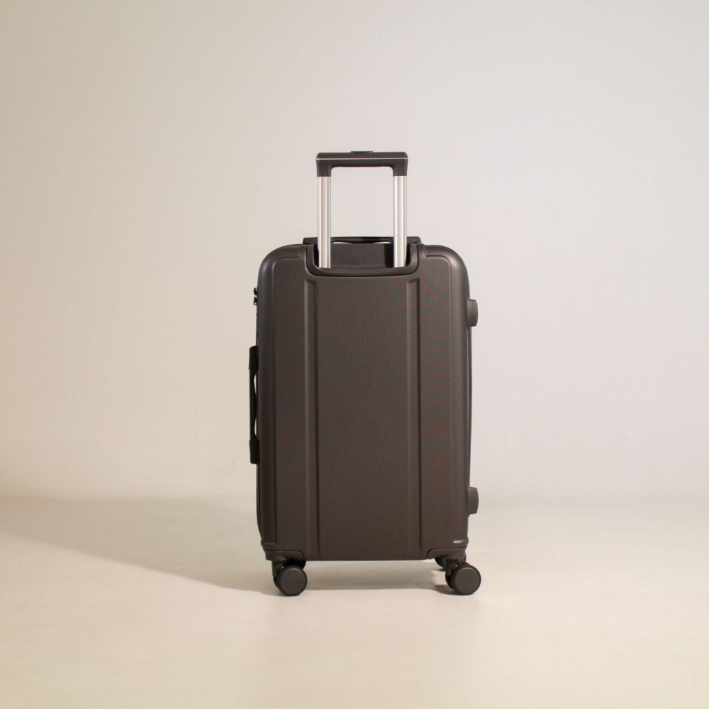 Mala De Viagem Pequena De Bordo 10 Kg ABS Continental Cinza