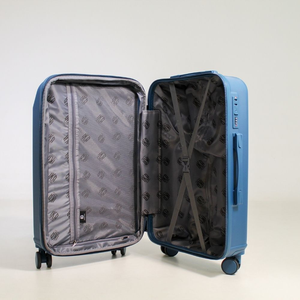 Mala De Viagem Pequena De Bordo 10 Kg ABS Continental Azul