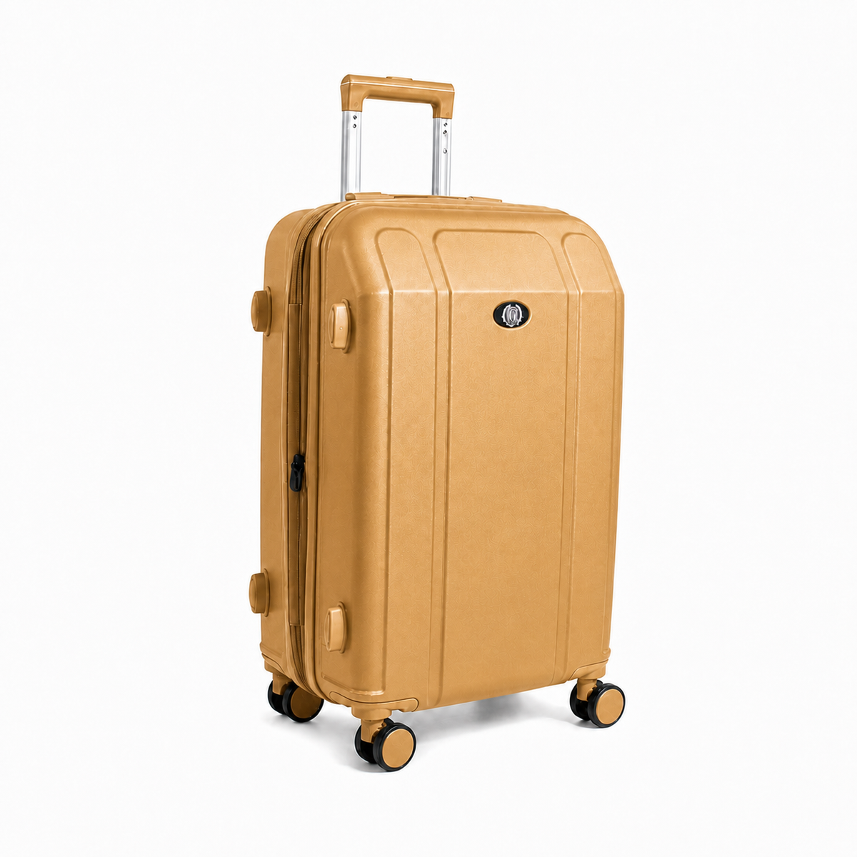 Mala De Viagem Média 23 Kg Abs Com Expansor Continental Champagne