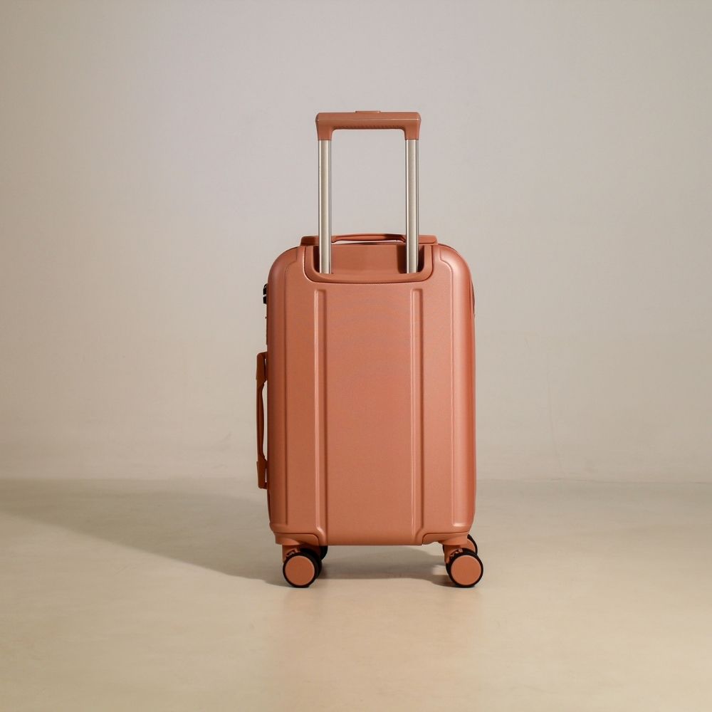 Mala De Viagem Pequena De Bordo 10 Kg ABS Continental Rose