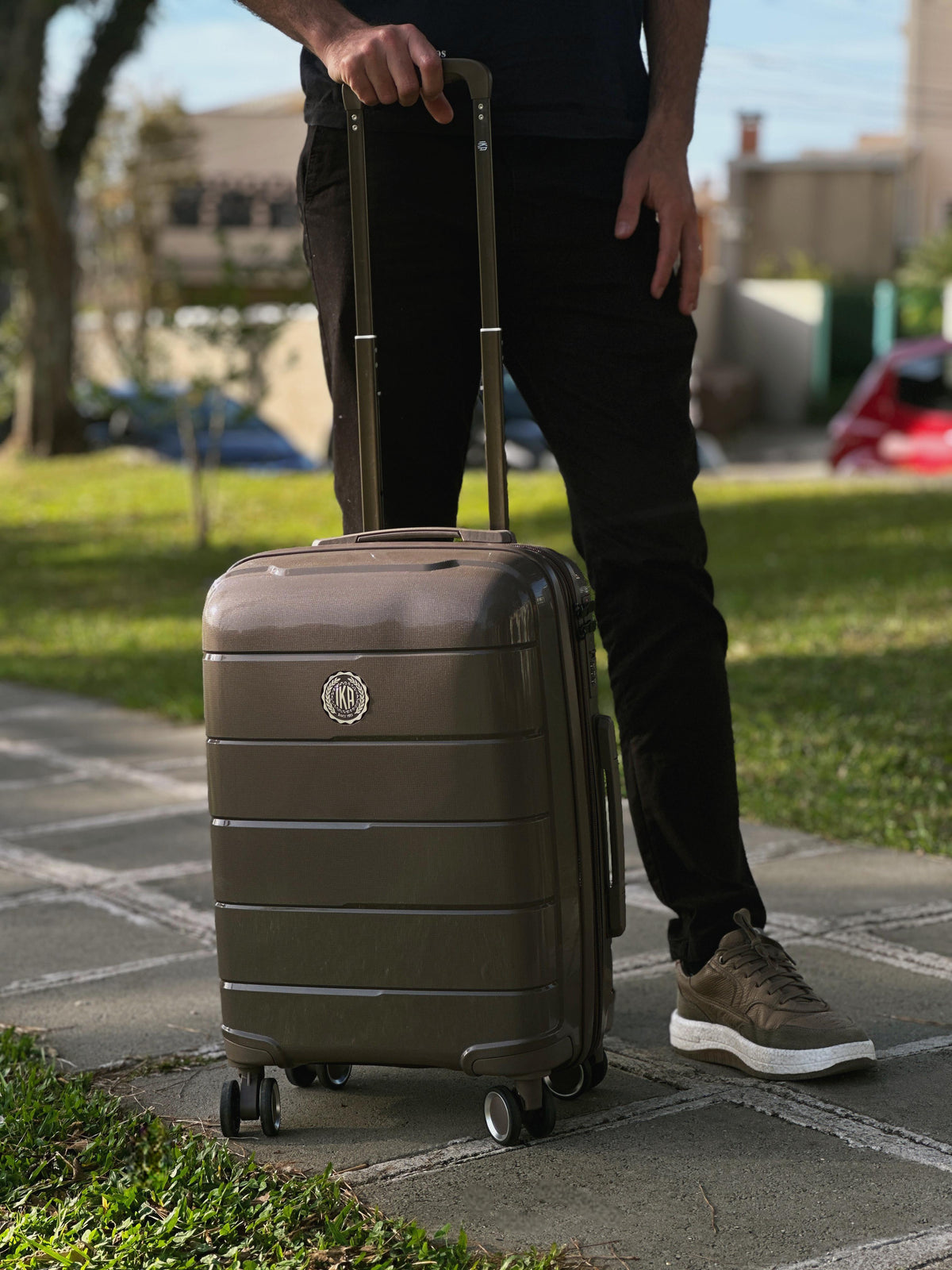 Mala De Viagem Pequena De Bordo 10 kg Polipropileno Sammy Coffee