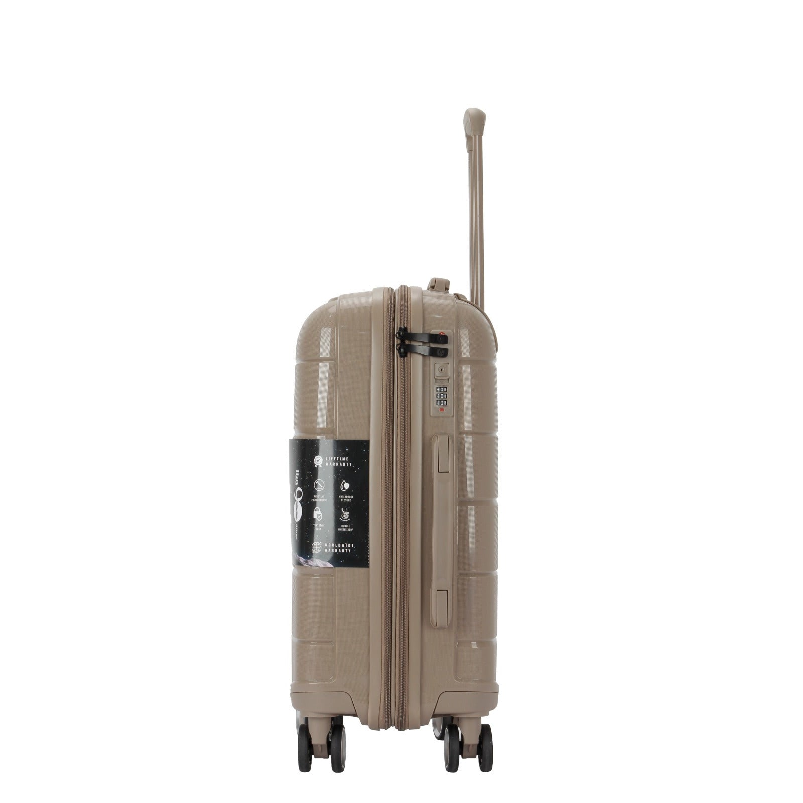 Mala De Viagem Pequena De Bordo 10 kg Polipropileno Sammy Champagne