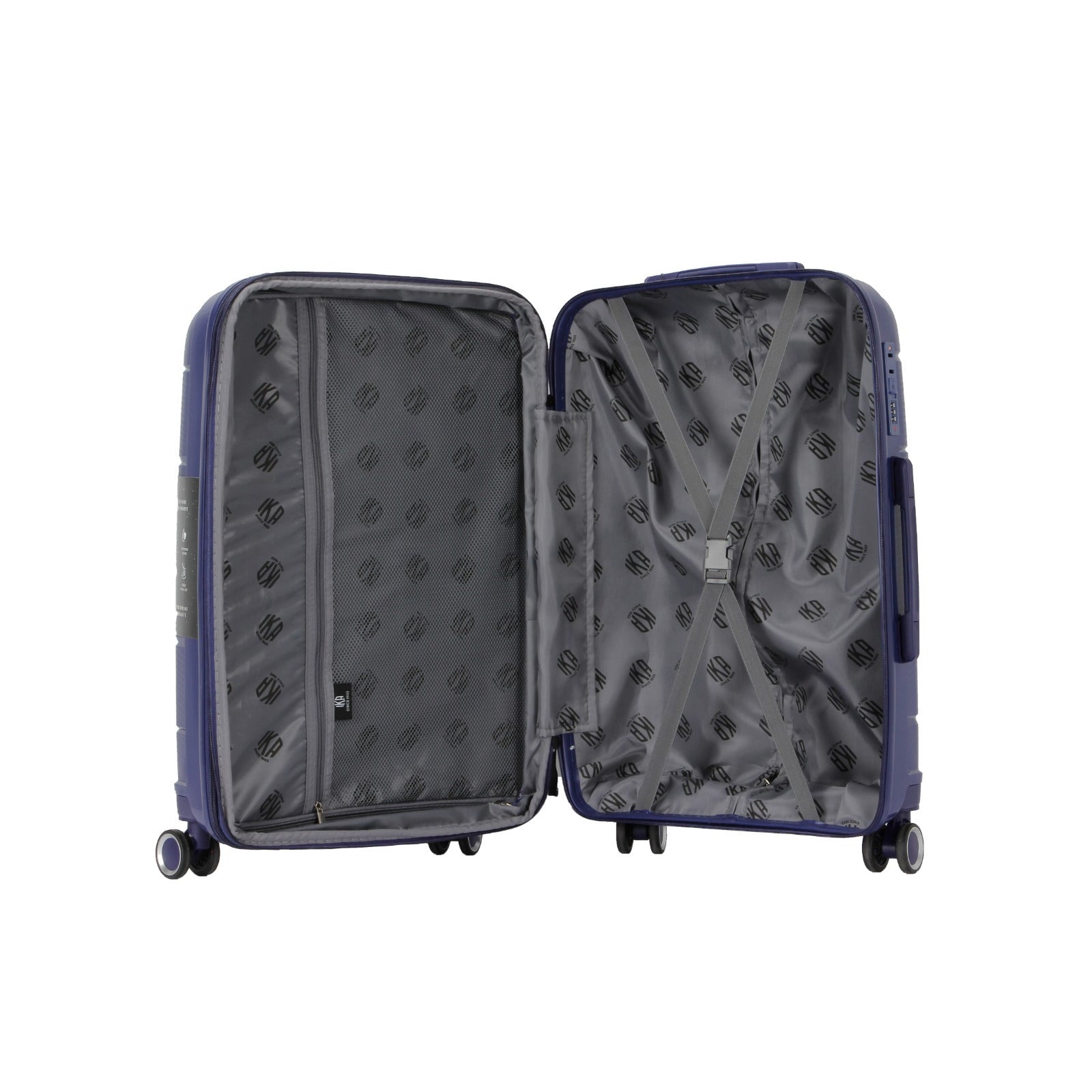 Mala de Viagem Pequena De Bordo 10 kg Polipropileno Sammy Azul