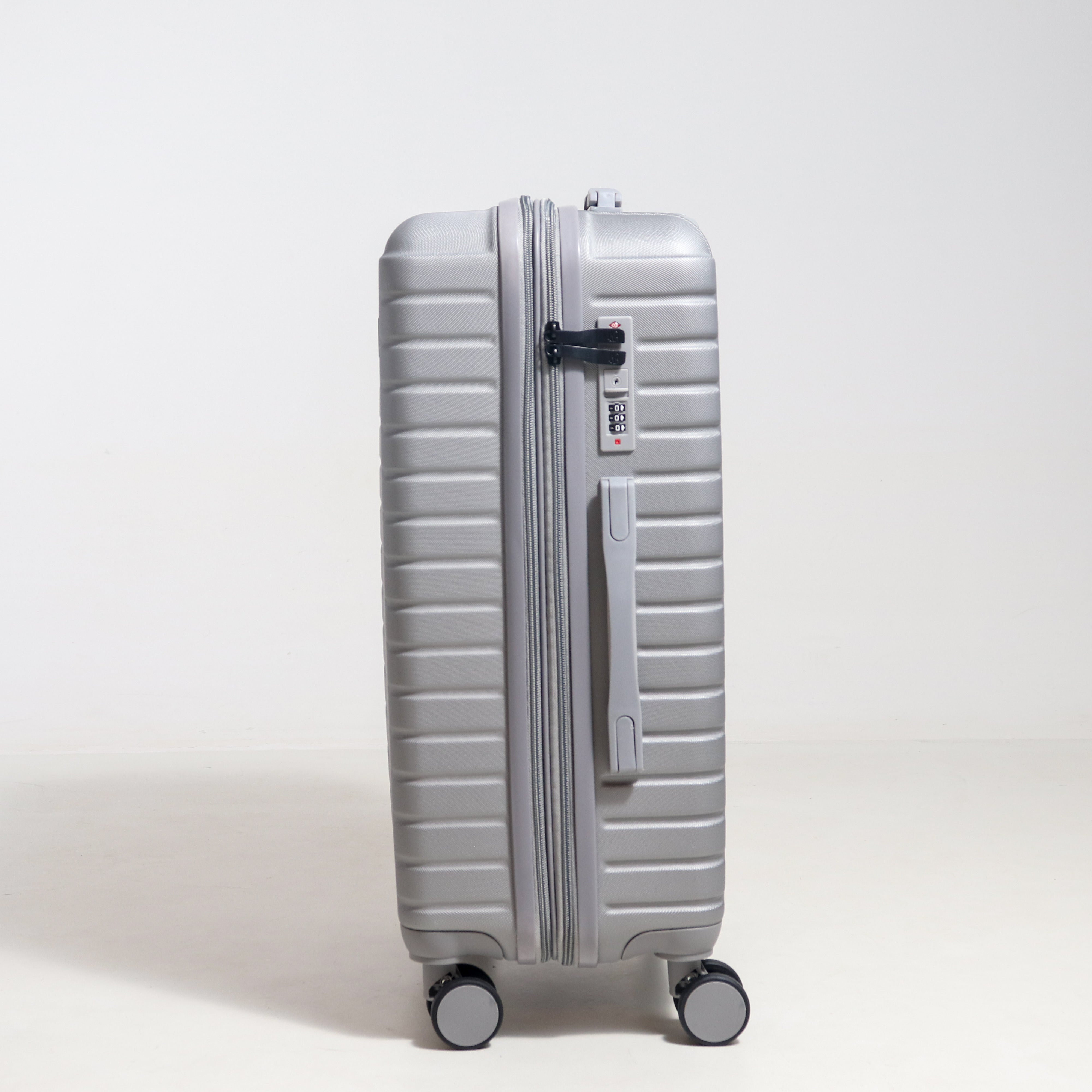 Gray Cross Carry-On Suitcase