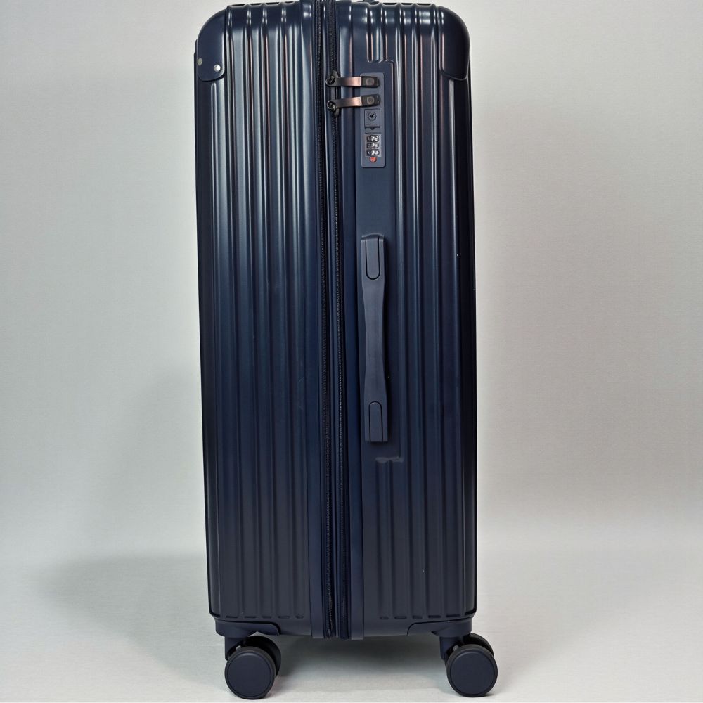 Mala De Viagem Grande 32 Kg Policarbonato +Abs Com Expansor Unika Azul