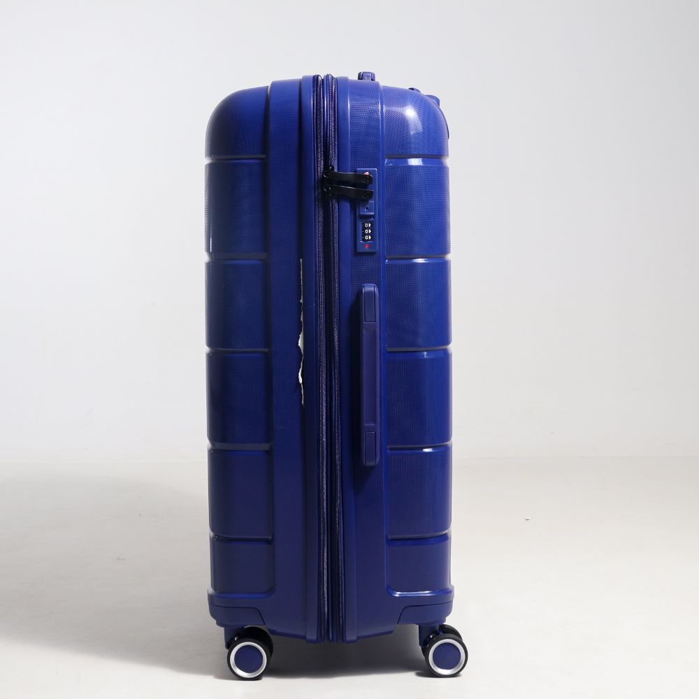 Mala de Viagem Grande 32 Kg Polipropileno Com expansor Sammy Azul