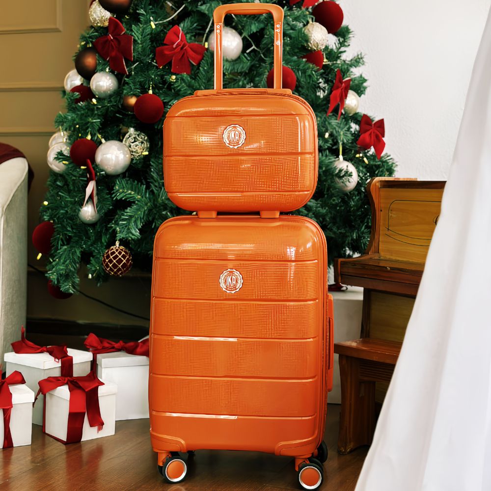 Kit Mala de Bordo com frasqueira Sammy laranja