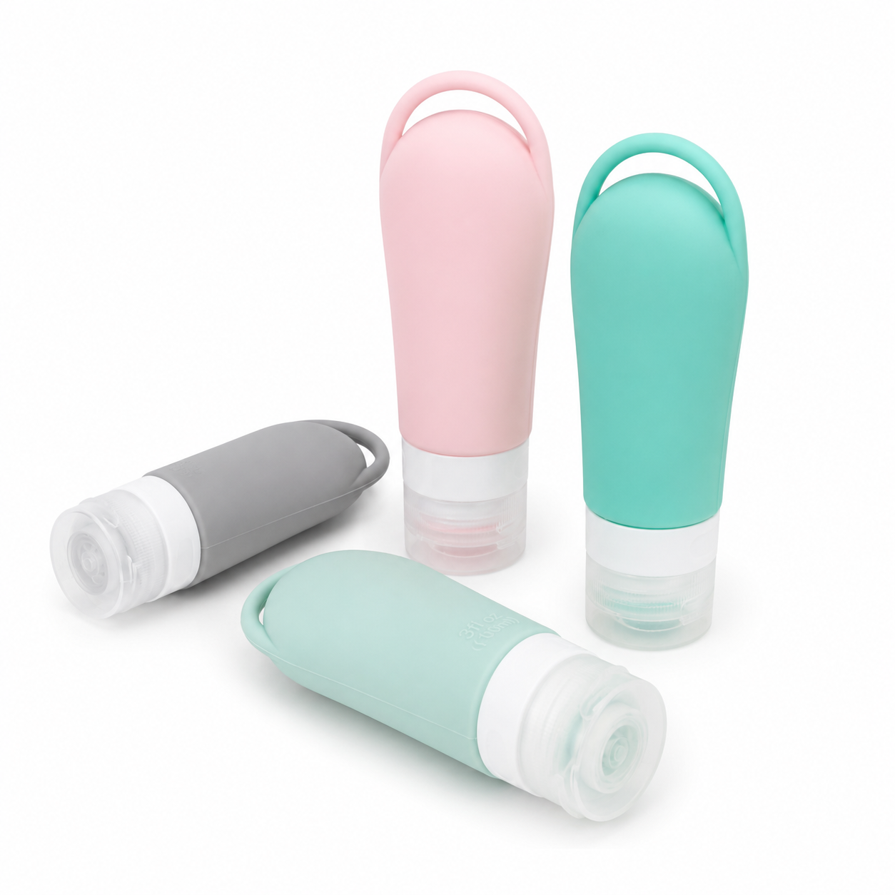 Kit Frascos de Shampoo 4 peças Siclicone